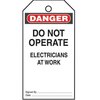 Panduit Plastic Tag, 'Danger Do Not Operate Elec PVT-23-Q